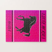 PUZZLE J'AIME LES CHEVAUX PERSONNALISÉS PUZZLE. JIGSAW (Horizontal)