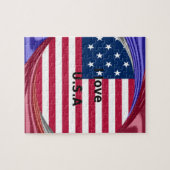 PUZZLE J'AIME LES USA (Horizontal)