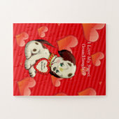 Puzzle J'aime ma petite-fille adorable...Valentine souhai (Horizontal)