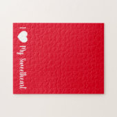 Puzzle J'Aime Mon Amour Rouge Frustrant (Horizontal)