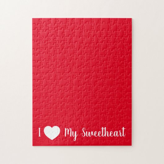 Puzzle J'Aime Mon Amour Rouge Frustrant (Vertical)