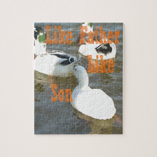 Puzzle J'aime mon garçon comme un père comme un fils (Vertical)