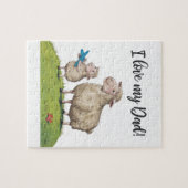 Puzzle J'Aime Mon Père Mouton (Horizontal)