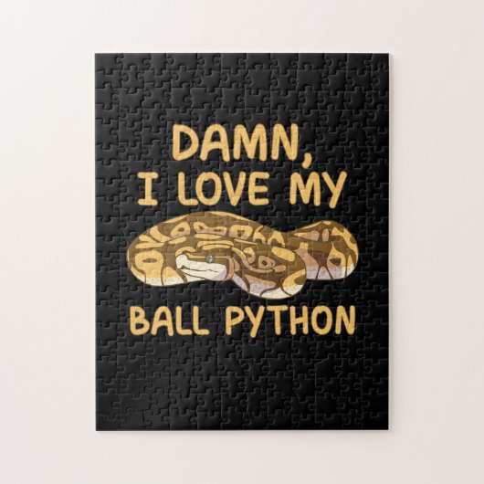 Puzzle J'Aime Mon Python Ball (Vertical)