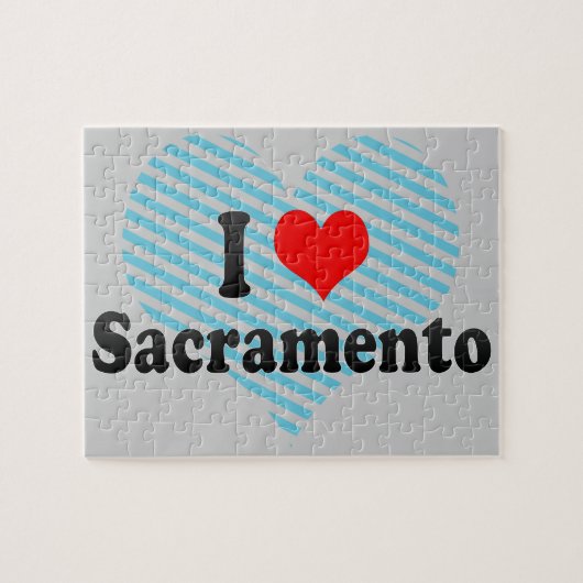 Puzzle J'aime Sacramento, Etats-Unis (Horizontal)