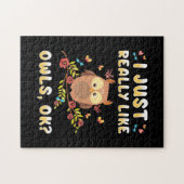 Puzzle J'Aime Vraiment Les Chouettes Ok (Horizontal)