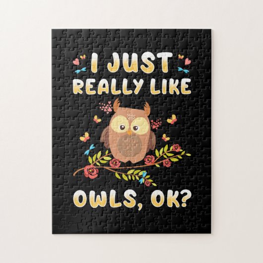 Puzzle J'Aime Vraiment Les Chouettes Ok (Vertical)
