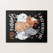 Puzzle J'Aime Vraiment Les Lapins (Horizontal)