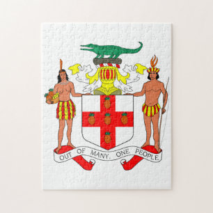 Puzzle Jamaica Crest of Arms.