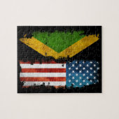 Puzzle Jamaican American Flag Jamaica (Horizontal)