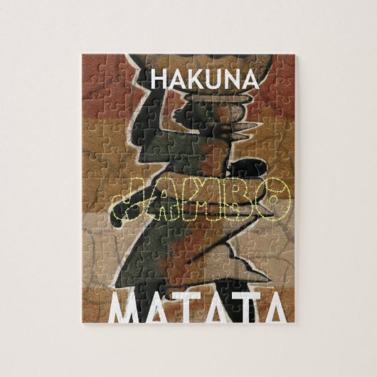 Puzzle Jambo Habari Hakuna Matata. (Vertical)