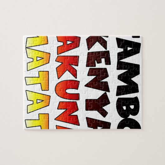 Puzzle Jambo Kenya Hakuna Matata (Horizontal)