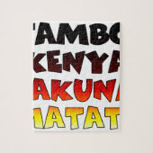 Puzzle Jambo Kenya Hakuna Matata (Vertical)