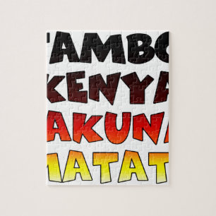 Puzzle Jambo Kenya Hakuna Matata