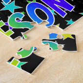 Puzzle "JAMESON" Prénom, Amusant "HEUREUX ANNIVERSAIRE" (Côté)