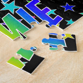 Puzzle "JAMIE" Prénom, Amusant "HEUREUX ANNIVERSAIRE" (Côté)