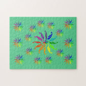 Puzzle - Jantes couleur sur vert (Horizontal)