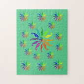 Puzzle - Jantes couleur sur vert (Vertical)