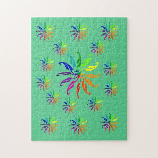 Puzzle - Jantes couleur sur vert (Vertical)