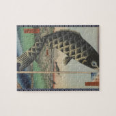 Puzzle Japanese Koi Fish Festival Flag Antique (Horizontal)