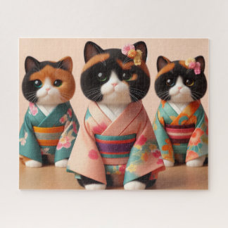Puzzle Japanese　Traditional　Vintage　cat