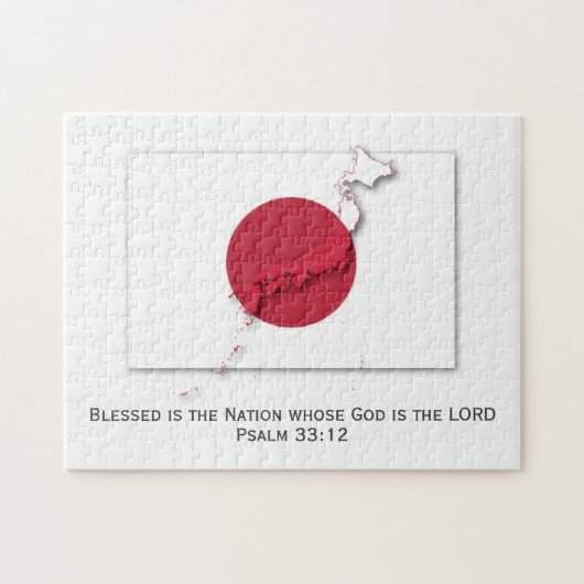 Puzzle JAPON | Hinomaru | Blessed Nation | DRAPEAU JAPONA (Horizontal)