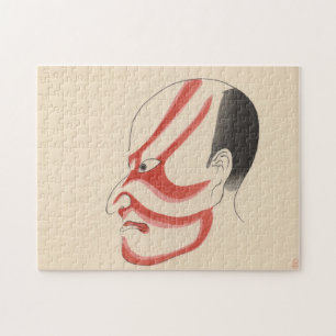 Puzzle Japon - Kabuki traditionnel - rouge4 -