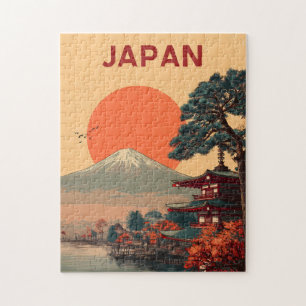 Puzzle Japon Mont Fuji vintage