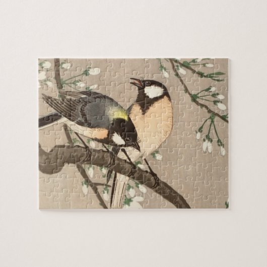 Puzzle Japonais Asiatique Koson Bird Chickadee Songbird (Horizontal)