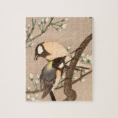 Puzzle Japonais Asiatique Koson Bird Chickadee Songbird (Vertical)