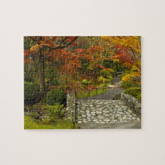 Puzzle japonais d'automne de jardin (Horizontal)