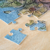 Puzzle Jardin à fleurs chic de Whimsical aquarelle peintu (Côté)