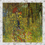 Puzzle Jardin agricole avec Crucifix par Gustav Klimt<br><div class="desc">Farm Garden with Crucifix (1911/1912) de Gustav Klimt est une vintage peinture religieuse de l'époque victorienne Symbolisme art. Une scène nature avec une variété de fleurs autour d'un crucifix avec Jésus Christ dans un jardin sur une ferme. À propos de l'artiste : Gustav Klimt (1862-1918) était un peintre symboliste autrichien...</div>