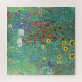 Puzzle Jardin agricole avec tournesol par Gustav Klimt (Horizontal)