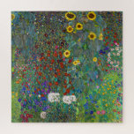 Puzzle Jardin agricole avec tournesols | Gustav Klimt |<br><div class="desc">Farm Garden with Sunflowers est un tableau de Gustav Klimt de 1907.</div>