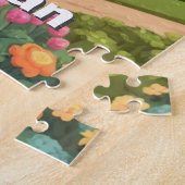Puzzle Jardin agricole et moulin à vent avec nom (Côté)