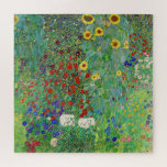 Puzzle Jardin Agricole Gustav Klimt Avec Peinture De Fleu<br><div class="desc">Jardin Ferme Gustav Klimt Avec Fleurs de soleil Floral Vintage Art Nouveau Peinture</div>