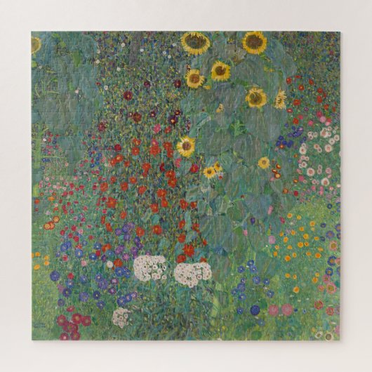 Puzzle Jardin agricole Tournesols par Gustav Klimt Peintu (Vertical)