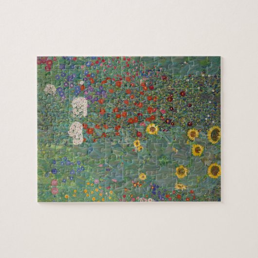 Puzzle Jardin agricole Tournesols par Gustav Klimt Peintu (Horizontal)