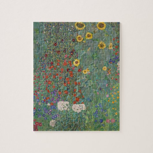 Puzzle Jardin agricole Tournesols par Gustav Klimt Peintu (Vertical)