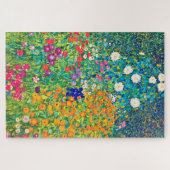Puzzle Jardin aux fleurs, Gustav Klimt (Horizontal)