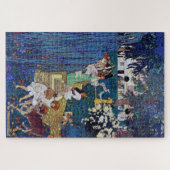 Puzzle Jardin avec chien et chat, Jessie Willcox Smith (Horizontal)