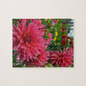 Puzzle Jardin d'agrément rose de dahlia (Horizontal)