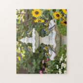 Puzzle Jardin de bain d'oiseaux d'été (Vertical)