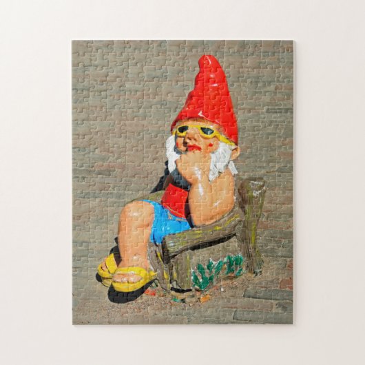 Puzzle Jardin de bronzage gnome 252-pc (Vertical)
