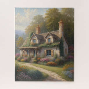 Puzzle Jardin de campagne paisible de cottage