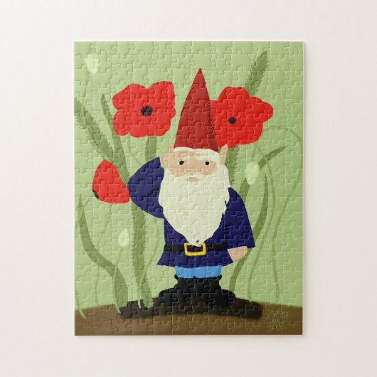Puzzle Jardin de casse-tête de gnome de souvenir (Vertical)