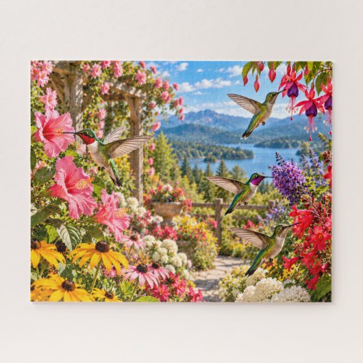 Puzzle Jardin de colibris (Horizontal)