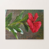 Puzzle Jardin de fleurs d'art en casse-tête Fleur rouge (Horizontal)