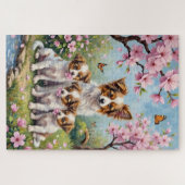 Puzzle Jardin de fleurs Papillon Art (Horizontal)